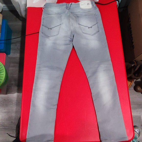 U.S. Polo Assn. Jeans light grey men's size 32 x 29 stretchy - Picture 3 of 8
